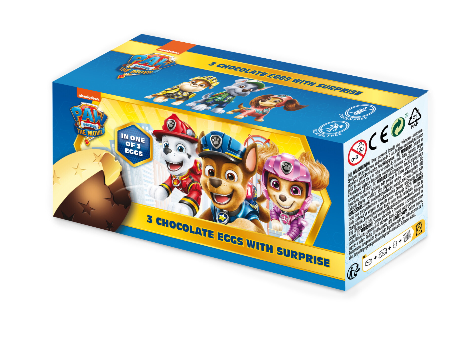 OEUF CHOCO TRI-PACK PAT PATROUILLE