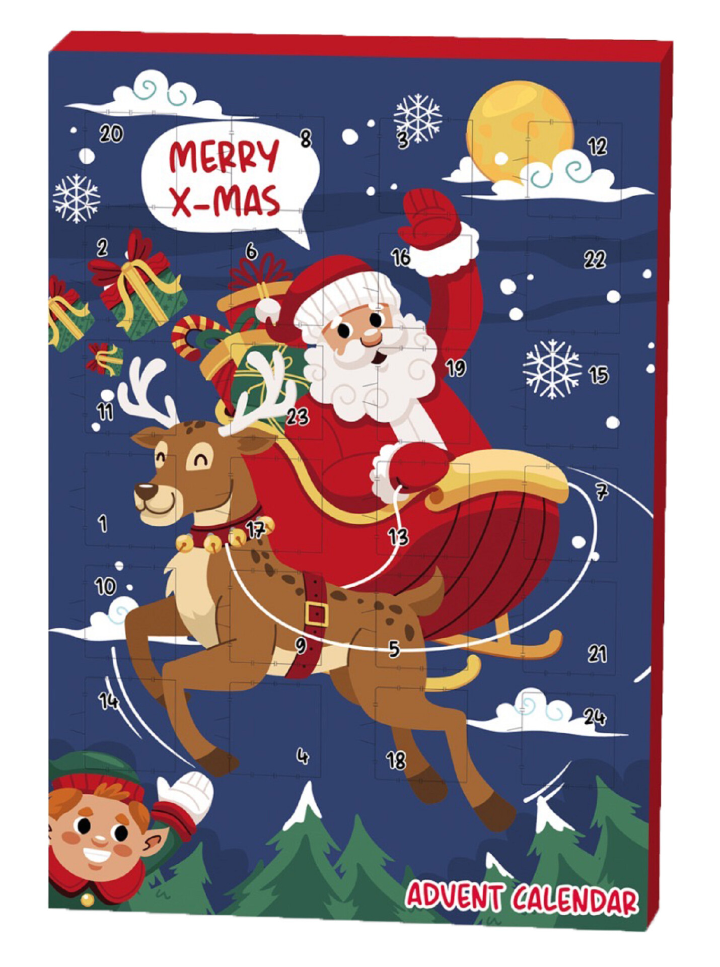 CALENDRIER AVENT GENERIQUE NOËL 50G