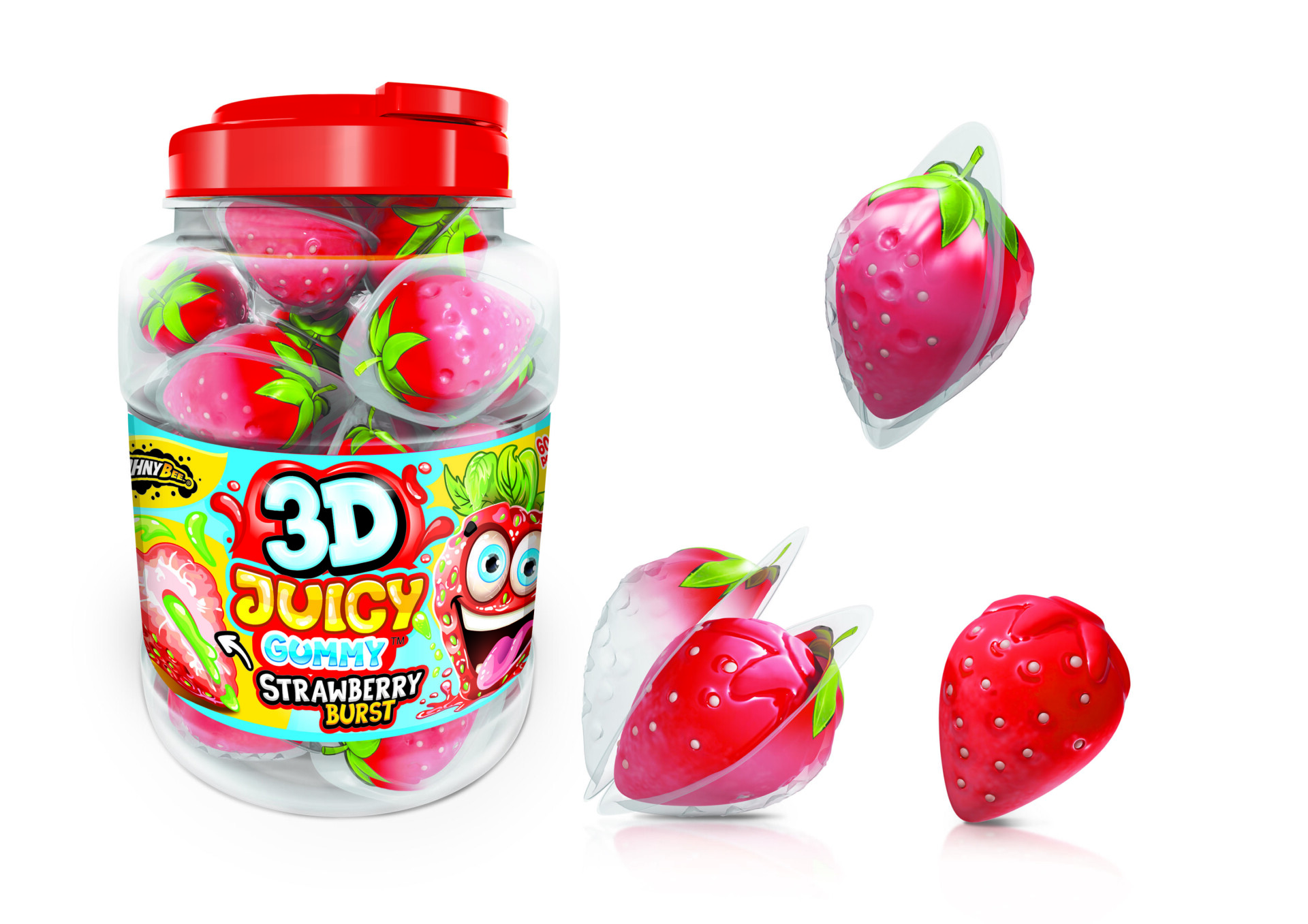 3D JUICY GUMMY STRAWBERRY JOHNY BEE