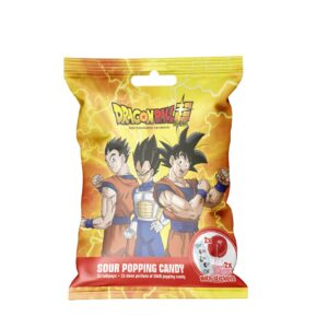 SOUR POPPING CANDY + LOLLIPOP BAG  DRAGON BALL Z