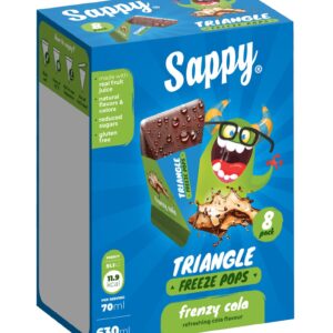 PACK GLACE SAPPY TRIANGLE COLA 8x70ML