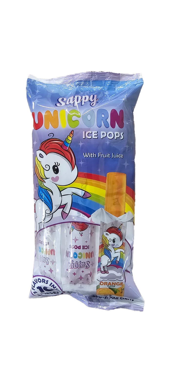 BÂTONNET GLACE SAPPY LICORNE 10X50ML
