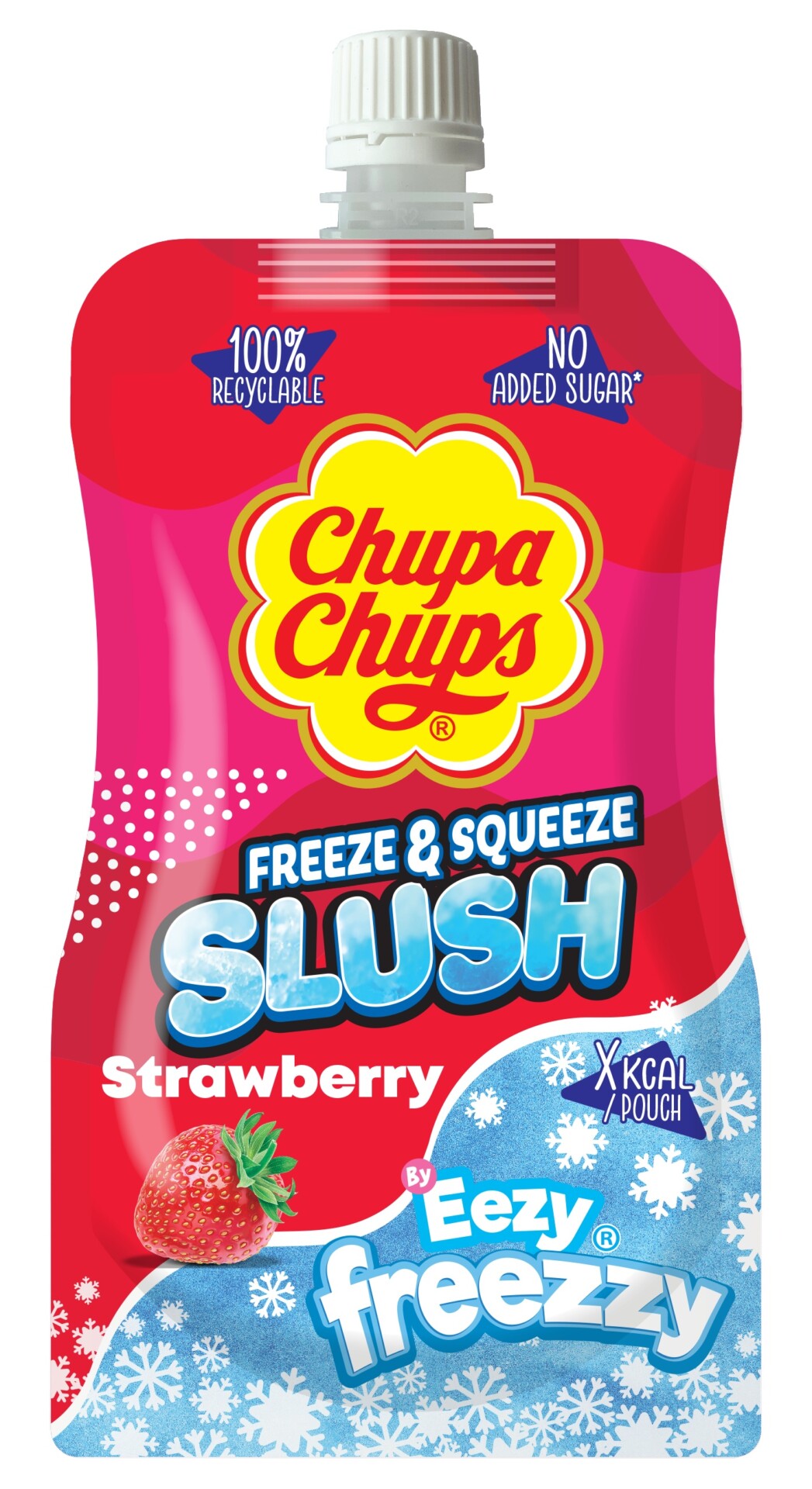 CHUPA CHUPS SLUSH STRAWBERRY Ice pouches 250ml