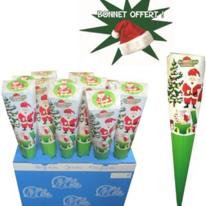 BOX 20 CÔNES NOËL + BONNET DE NOËL