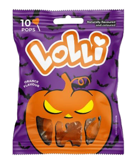 LOLLI HEARTS HALLOWEEN 7g (12 sachets de 10 sucettes)