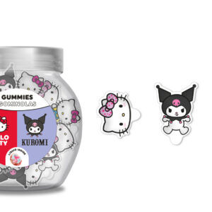 SHAPED GUMMIES IN JAR HELLO KITTY & KUROMI