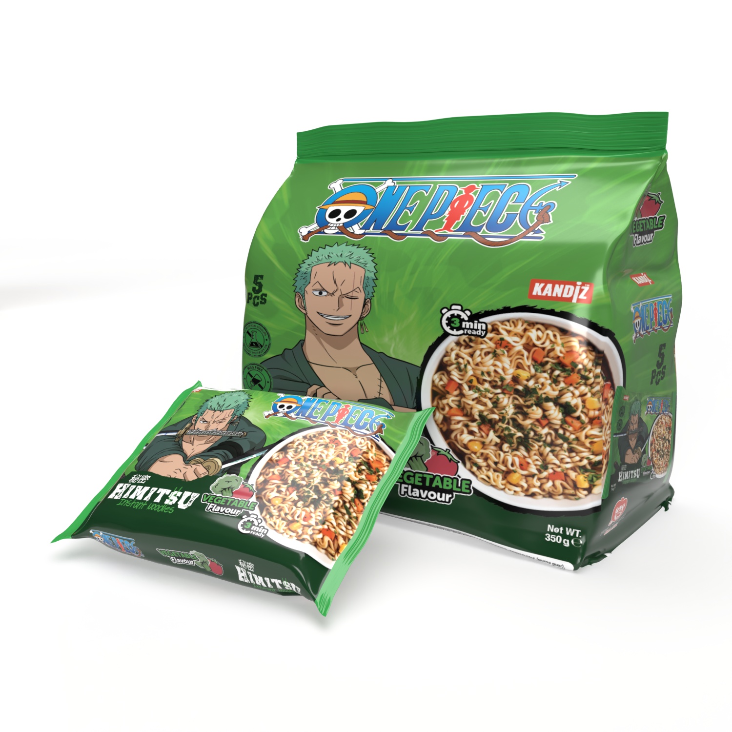 NOODLE SACHETS LÉGUMES ONE PIECE 75g