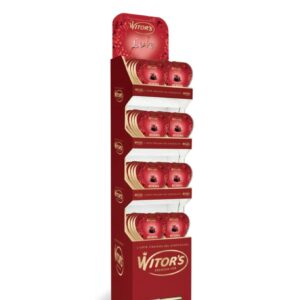 BOX 40 BOÎTE COEUR CHOCOLAT NOIR LIQUEUR CERISE 125g