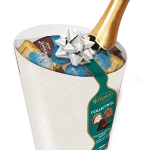 COFFRET SEAU + VIN PÉTILLANT ASSORTIMENT CHOCOLATS 260g