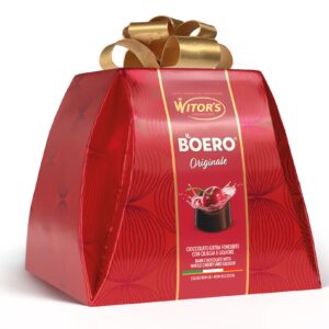 BOÎTE PYRAMIDE CHOCOLAT NOIR LIQUEUR CERISE 300G