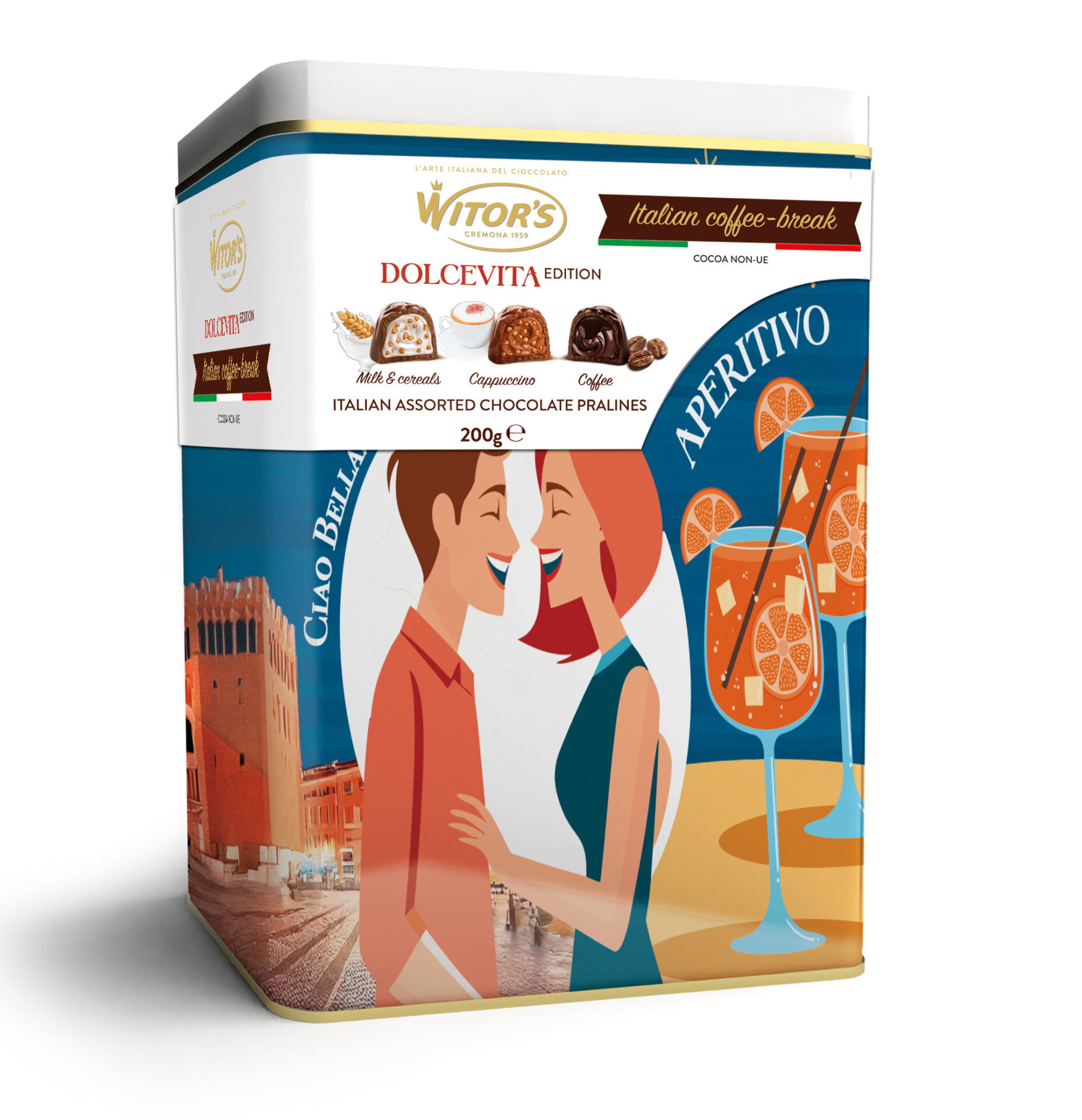 BOÎTE MÉTAL ITALIE PAUSE CAFÉ 200G