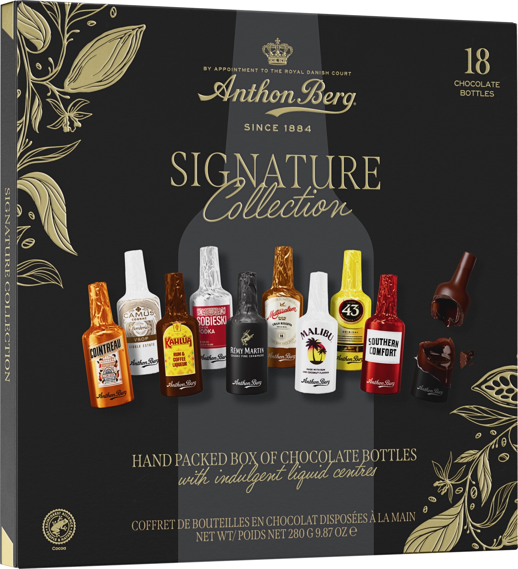COFFRET CHOCO LIQUEUR 18 PIÈCES 281G