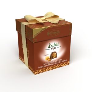 BOÎTE CADEAU STYLE DUBAÏ CARAMEL 150G