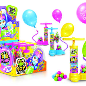 GG BIG PUMP BALLOON BUBBLE GUM JOHNY BEE