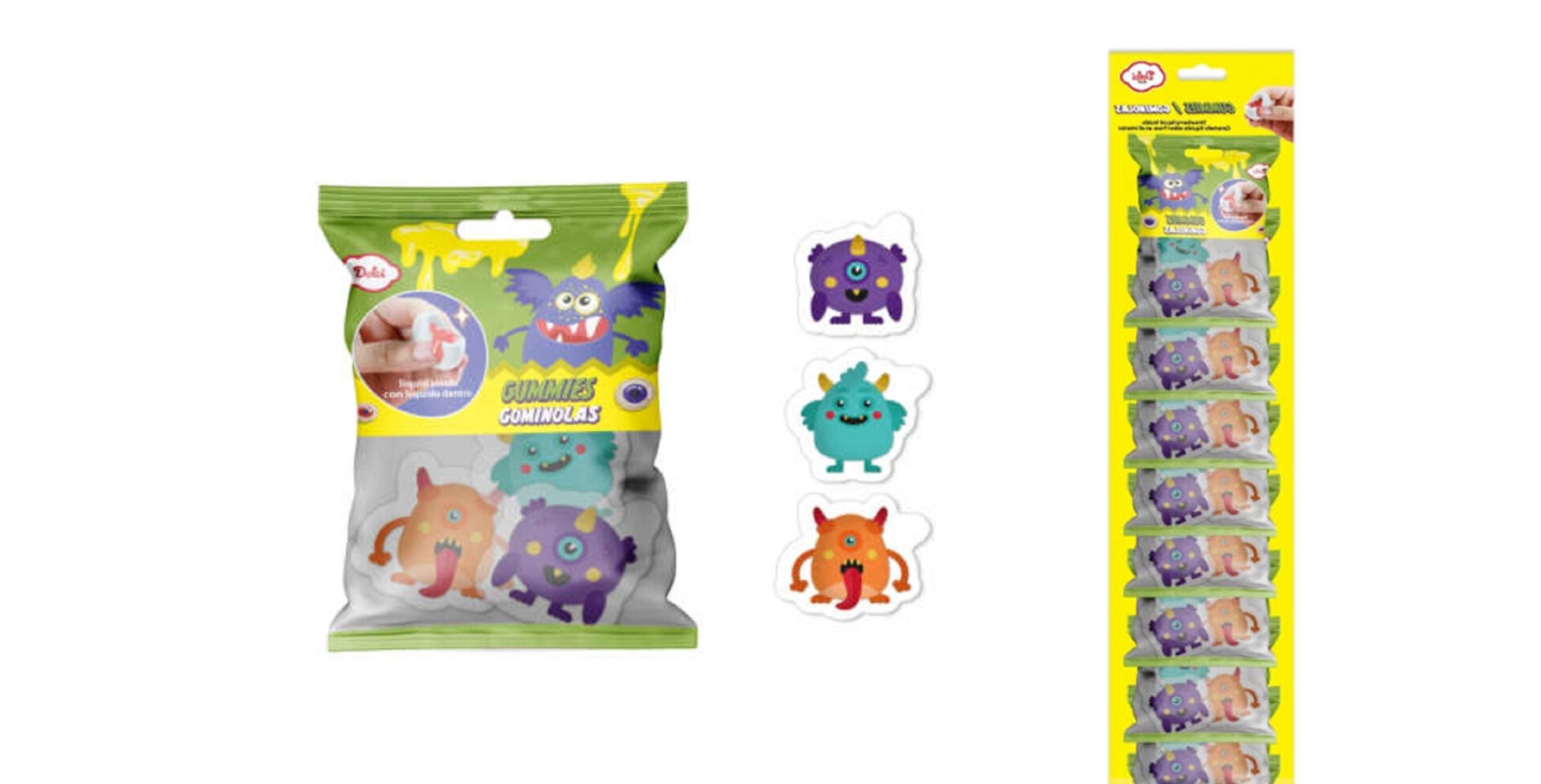 BONBONS 3D MONSTRES EN SACHET