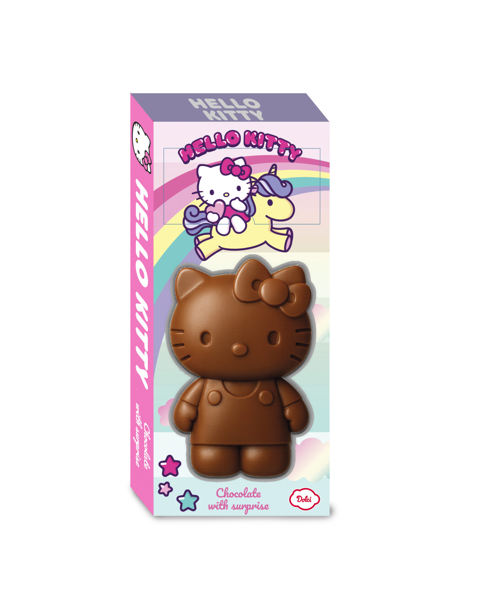 MAXI CHOCO FIGURINE + STICKERS HELLO KITTY 150G